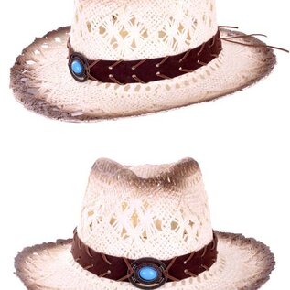 Cowboyhoed luxe met band en steen