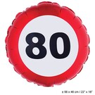 Folie ballon leeftijd 80