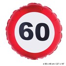 Folie ballon leeftijd 60