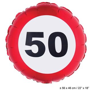 Folie ballon leeftijd 50