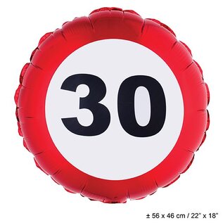 Folie ballon leeftijd 30