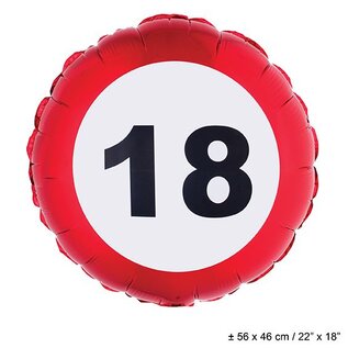 Folie ballon leeftijd 18