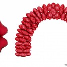 Ballonboog folieballonnen hart Rood