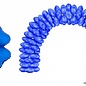 Ballonboog folieballonnen hart Blauw