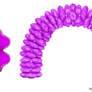 Ballonboog folieballonnen rond Roze