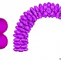 Ballonboog folieballonnen rond Hot pink