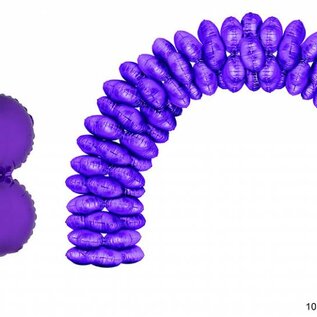 Ballonboog folieballonnen rond Paars