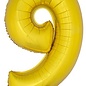Grote folie opblaascijfers 9 Goud