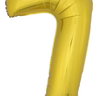 Grote folie opblaascijfers 7 Goud