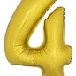 Grote folie opblaascijfers 4 Goud