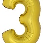 Grote folie opblaascijfers 3 Goud