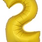 Grote folie opblaascijfers 2 Goud