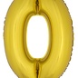 Grote folie opblaascijfers 0 Goud