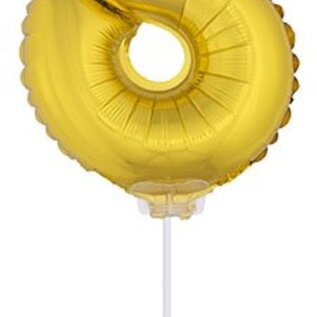 Folie opblaascijfer 8 Goud