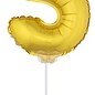 Folie opblaascijfer 5 Goud