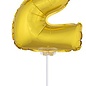 Folie opblaascijfer 2 Goud