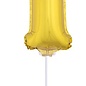 Folie opblaascijfer 1 Goud