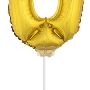 Folie opblaascijfer 0 Goud