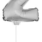 Folie ballon letter Z Zilver