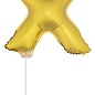Folie ballon letter X Goud