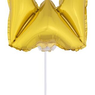 Folie ballon letter W Goud