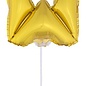 Folie ballon letter W Goud