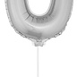 Folie ballon letter U Zilver