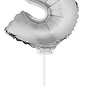 Folie ballon letter S Zilver