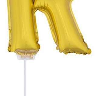 Folie ballon letter R Goud