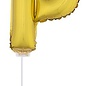 Folie ballon letter P Goud