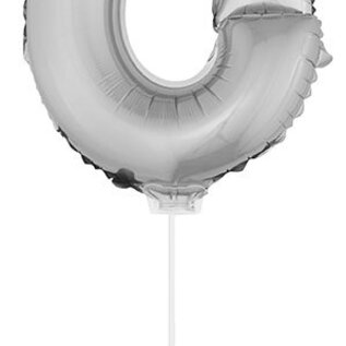 Folie ballon letter O Zilver