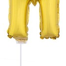 Folie ballon letter M Goud