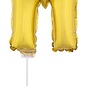 Folie ballon letter M Goud