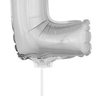 Folie ballon letter L Zilver