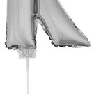 Folie ballon letter K Zilver