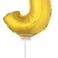 Folie ballon letter J Goud