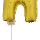 Folie ballon letter H Goud