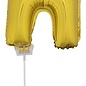 Folie ballon letter H Goud