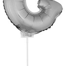 Folie ballon letter G Zilver