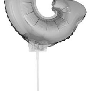 Folie ballon letter G Zilver