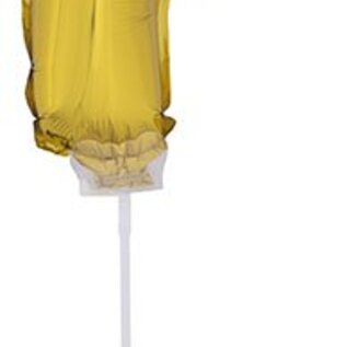 Folie ballon letter F Goud