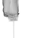 Folie ballon letter F Zilver