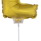 Folie ballon letter E Goud