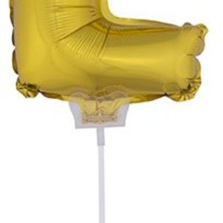 Folie ballon letter E Goud