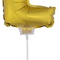 Folie ballon letter E Goud