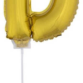 Folie ballon letter D Goud