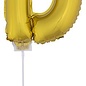 Folie ballon letter D Goud