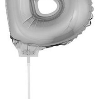Folie ballon letter B Zilver