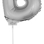 Folie ballon letter B Zilver