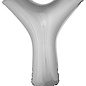 Grote folie ballon letter Y Zilver